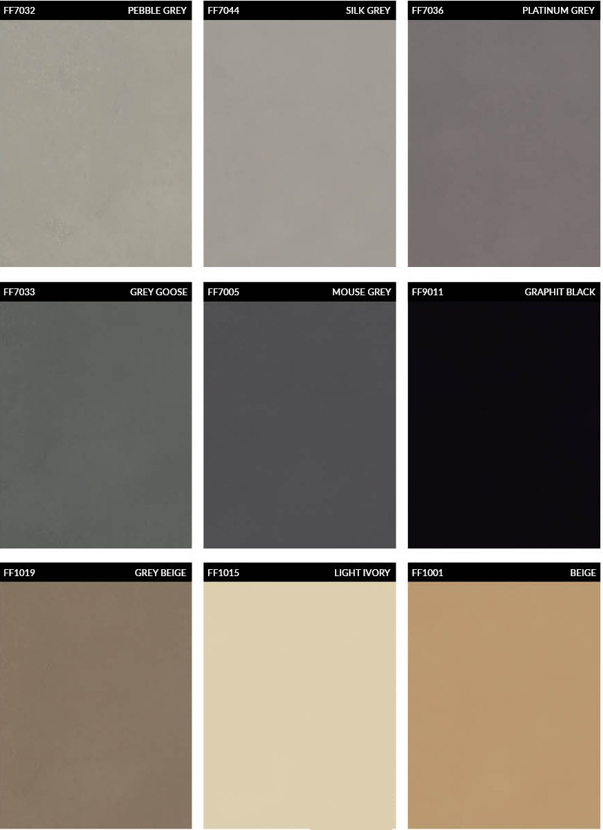 Mikro cement w kolorze