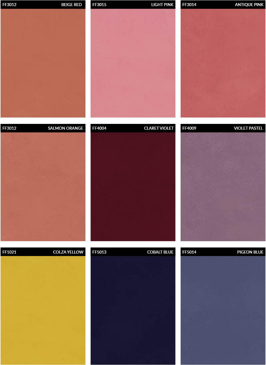 Mikro cement w kolorze